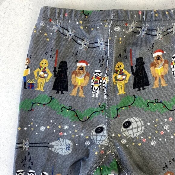 Hanna Andersson Star Wars Christmas Long John Pajamas 18-24M - Picture 8 of 10